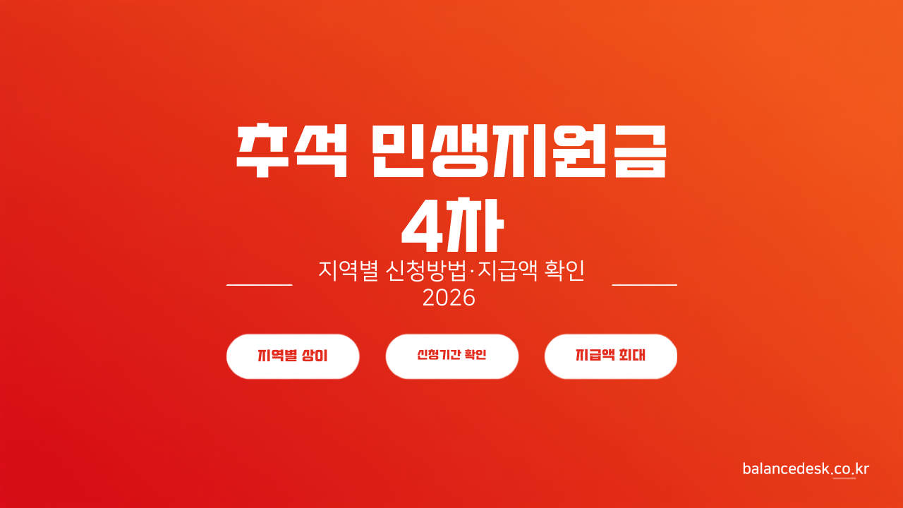 추석 민생지원금