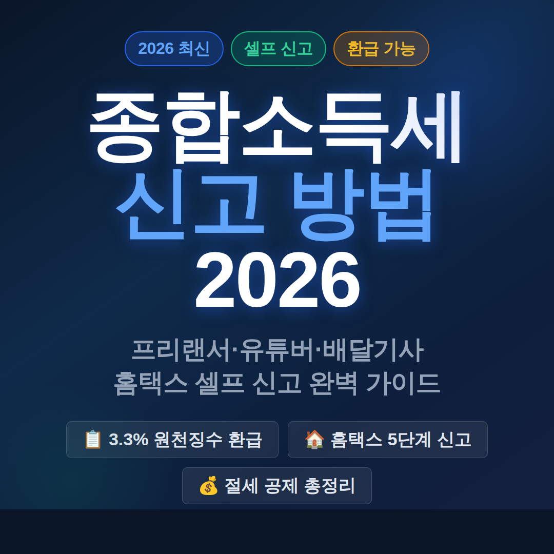 종합소득세 신고 방법